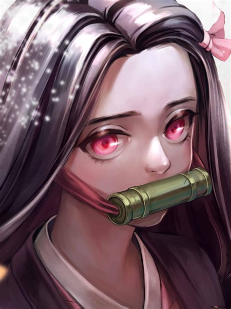 Demon Slayer Nezuko Kamado R Aliste K T L Chargement De Fond D Cran