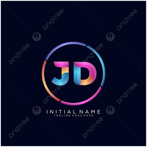 Jd Letter Logo Icon Design Template Elements Icon Vector Logotype