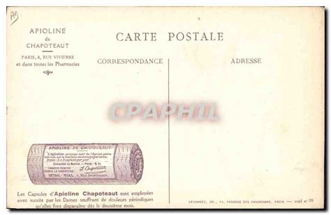 Carte Postale Ancienne Militaria Infanterie française Publicite