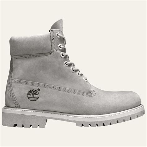 Nwob Mens Timberland 6 Inch Premium Grey Waterproof Work Boots Sizes 9