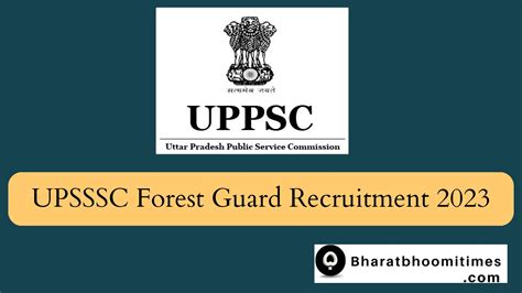 UPSSSC Forest Guard Recruitment 2023 Apply Online 709 Post