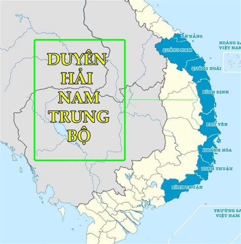 Tổng hợp bản đồ các tỉnh miền nam trung bộ đầy đủ nhất