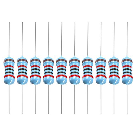 YOKIVE 100 PCS Metal Film Resistors 20K Ohm Resistor With 1 2W 1