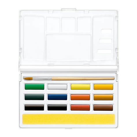 Aquarela Em Pastilha Cis Graf Watercolor Cores Duck Paper