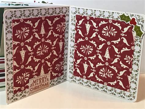 Christmas Scrapbook Premade Pages Chipboard Book 5 X 5 Etsy