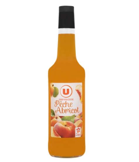 Sirop de recette gourmande pêche abricot U 70 cl La Belle Vie