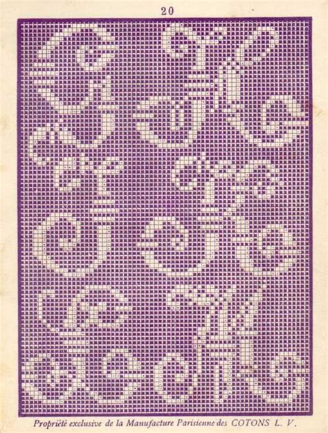 Alphabeths Dutch Misty Cross Stitch Alphabet Plastic Canvas