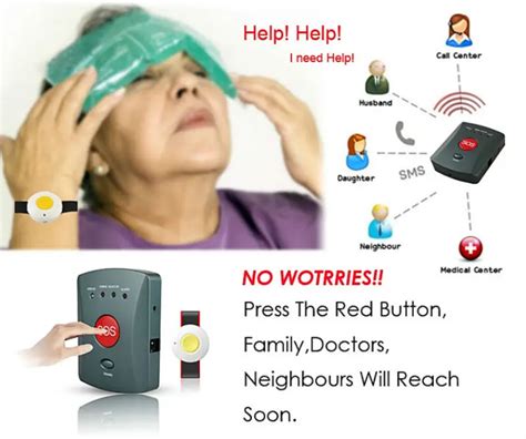 GSM Burglar Emergency Alarm System /Personal Alarm/ Elderly Care Alarm ...