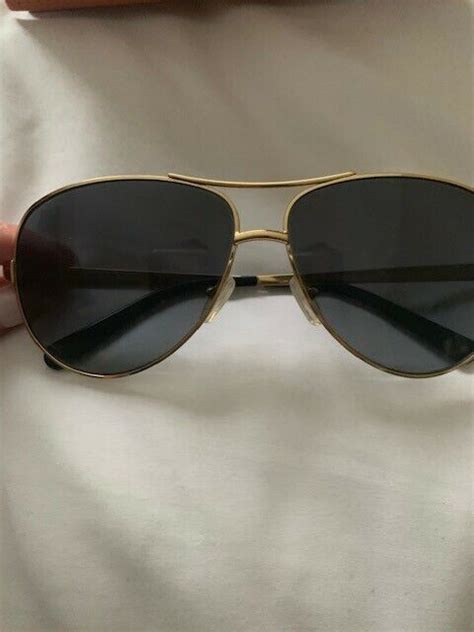 Tory Burch Gold Aviator Polarized Sunglasses Gem