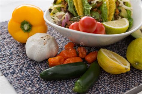 Various Mexican Food Ingredients Stock Image - Image of food, diet ...