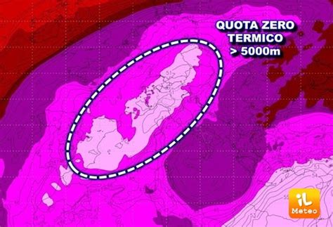 Meteo ZERO TERMICO Nuovo Record Italiano Con L Anticiclone Africano