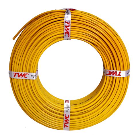 Buy Twc Advanced Single Core 6 Sqmm Yellow Electrical Wire Fr Pvc