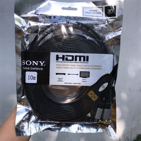 Sony M Hdmi Cable Flat Black High Quality Cheap Pin Hdmi