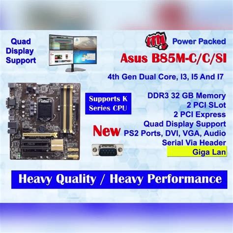 Omputer Motherboard Board Asus B Plus Lga Off