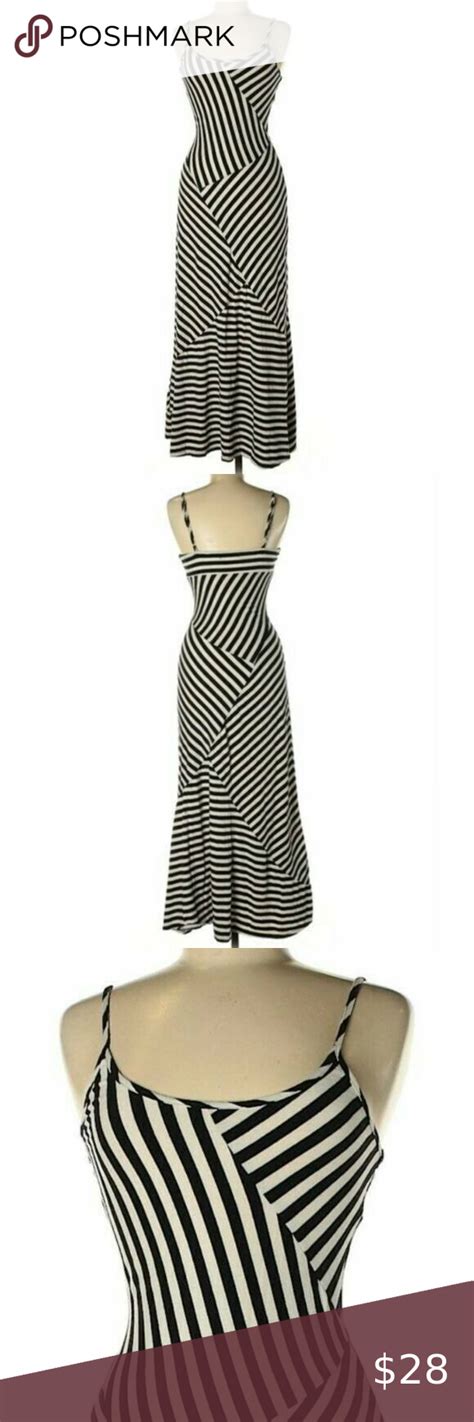 Monteau Los Angeles Striped Bodycon Maxi Dress Bodycon Maxi Dresses