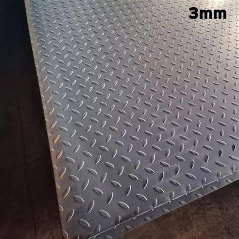 3mm Mild Steel Chequered Plates At Rs 63 5 Kg MS Chequered Plates In