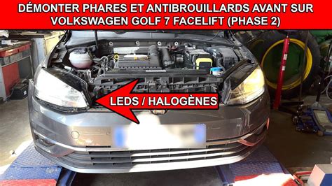 D Monter Phares Et Antibrouillards Avant Vw Golf Facelift Phase