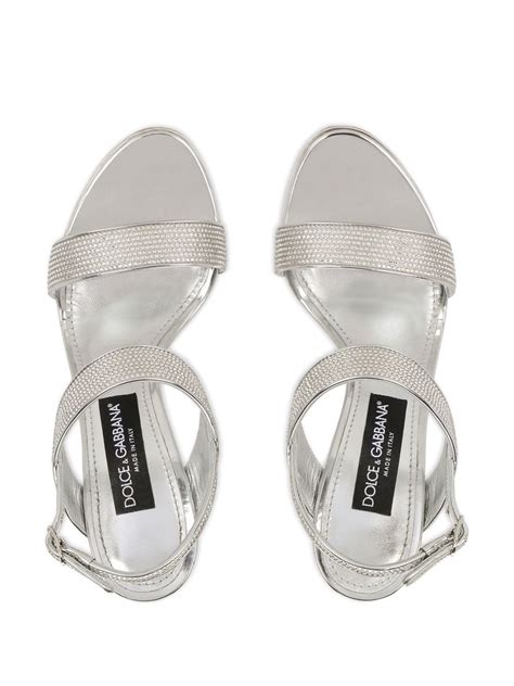 Dolce Gabbana Kim Dolce Gabbana Crystal Embellished Slingback Sandals