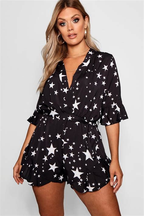 Plus Size Rompers Plus Size Jumpsuits Boohoo Usa