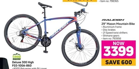 Raleigh 29 Mason Mountain Bike Offer At Game