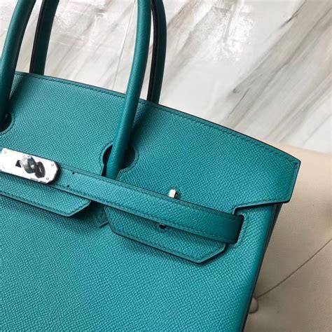 北京上海爱马仕铂金包35价格 Hermes Birkin 35cm 7F Blue Paon 孔雀蓝 Hermès Birkin kelly