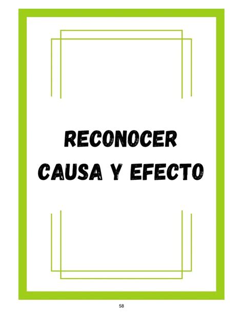 Reconocer Causa Y Efecto Profe Social