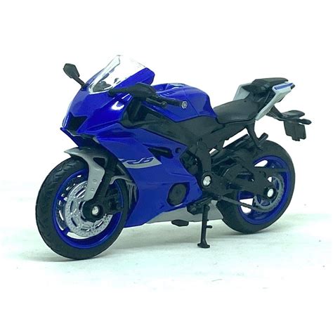 Miniatura Moto Yamaha YZF R6 Azul 1 18 Welly