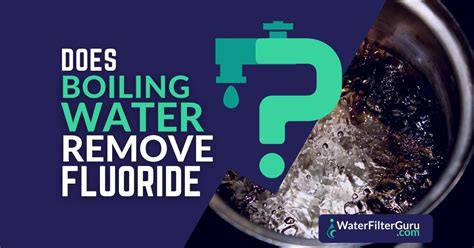 Does Boiling Water Remove Fluoride A Water Doctor Explains