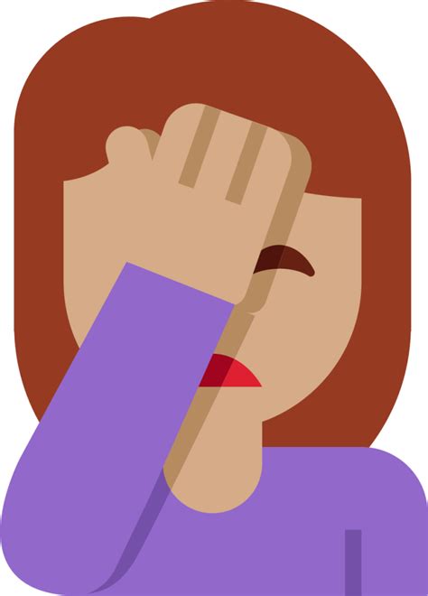 Woman Facepalming Medium Skin Tone Emoji Download For Free Iconduck