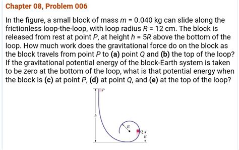 Solved Chapter Problem In The Figure A Small Block Chegg