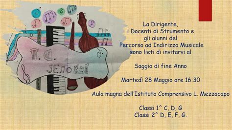 Saggio Di Fine Anno Scolastico Corso Ad Indirizzo Musicale Istituto