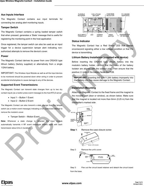 Elpas Solutions Mag Door Magnet Magnetic Contact Transmitter