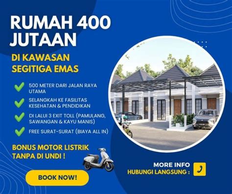 Rumah 400 Jutaan Selangkah Ke Jalan Provinsi Parung Bogor