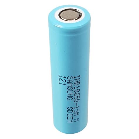 Pile Rechargeable 18650 INR18650 15M Samsung Li Ion 3 7V 1500mAh 23A