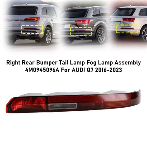 DROIT ARRIÈRE FEU Arrière Feux Brouillard Assemblage Pour AUDI Q7 2016