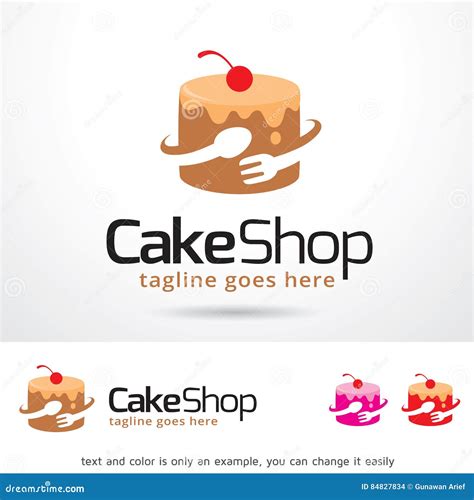 Cake Shop Logo Template Design Vector Stock Vector Illustration Of