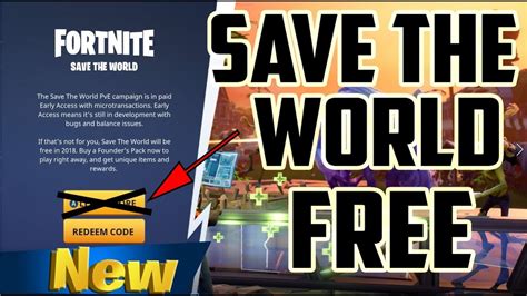 Fortnite How To Get Save The World For Free Glitch Xbox One And Ps4 Youtube