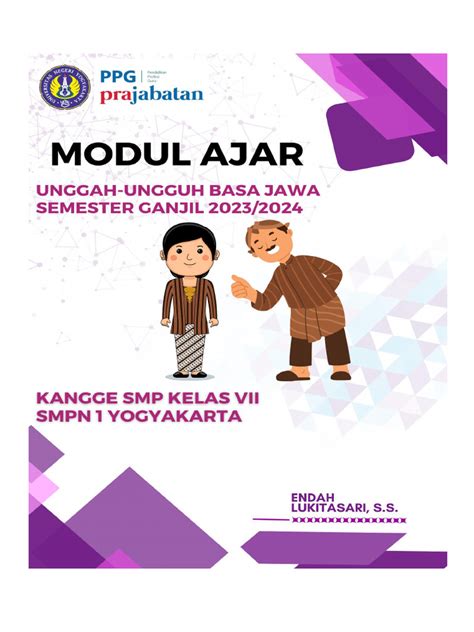 Modul Ajar Unggah Ungguh Basa Pdf