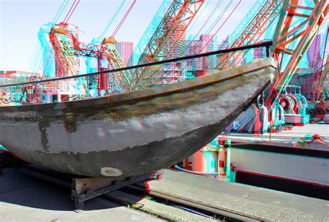 Sloep Kade Leuvehaven Rotterdam 3D Anaglyph Stereo Red Cya Flickr