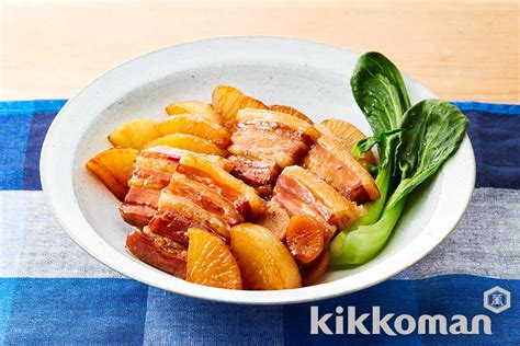 Simmered Pork Belly And Daikon Radish Recipe Kikkoman Corporation