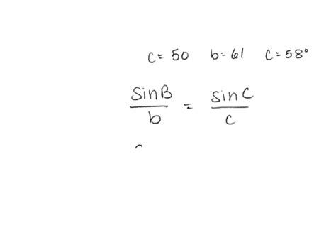 Solved Determine The Number Of Triangles Abc Possible With The Given C