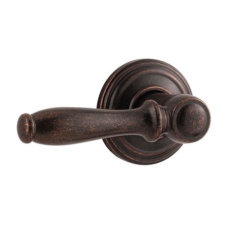 Weiser Ashfield Rustic Bronze Passage Lever The Home Depot Canada