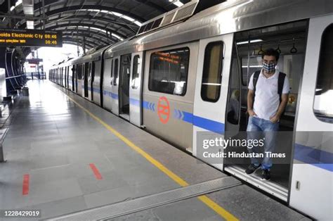 Noida Electronic City Metro Station Photos And Premium High Res