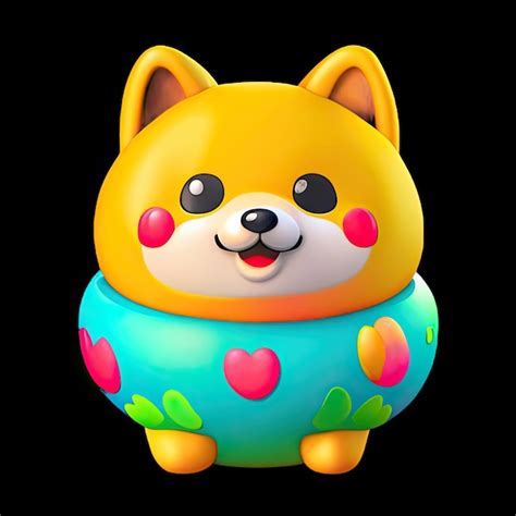 Premium AI Image | Mango dog 3d character