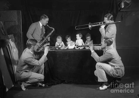 Jazz Band Playing To Babies 6-11 Months by Bettmann