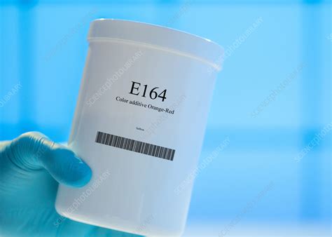 Container Of The Food Additive E164 Stock Image F0368714 Science