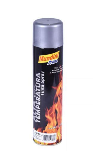 Tinta Spray Alta Temperatura Alumínio 400ml Mundial Prime Carxparts