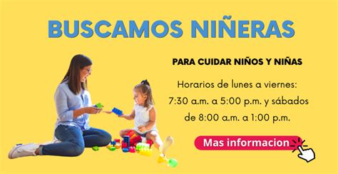 Buscamos Niñeras Para El Cuidado De Niños Portal Empleos