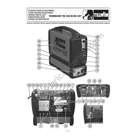 Ricambi Telwin Per Saldatrici Inverter Technology Tig Dc Hf Lift