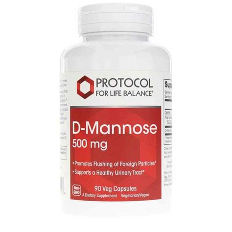 D Mannose 500 Mg Protocol For Life Balance